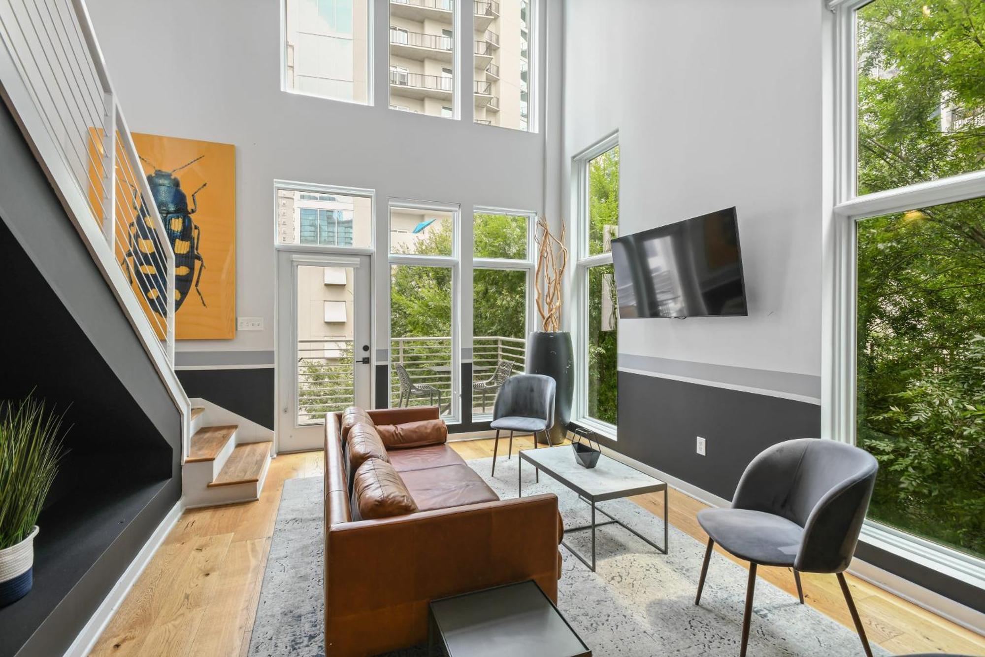 Stupendous Heart Of Piedmont Park Two Story Loft Lejlighed Atlanta Eksteriør billede